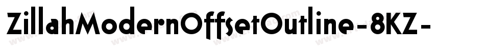 ZillahModernOffsetOutline-8KZ字体转换
