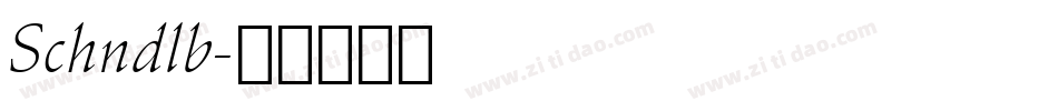 Schndlb字体转换