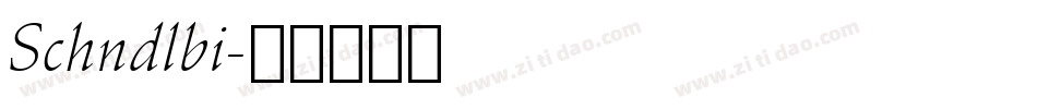 Schndlbi字体转换
