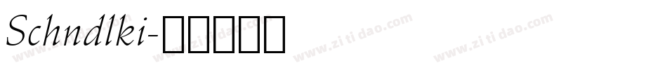 Schndlki字体转换