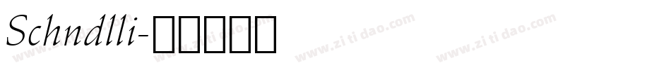 Schndlli字体转换