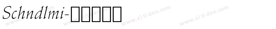 Schndlmi字体转换