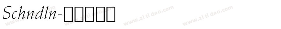 Schndln字体转换