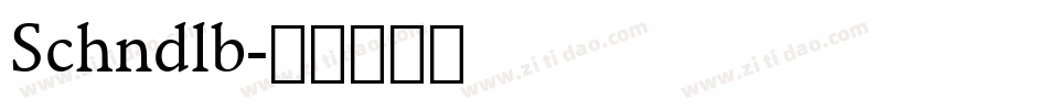 Schndlb字体转换