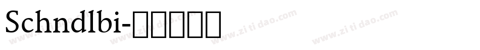 Schndlbi字体转换