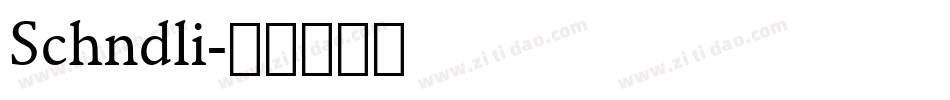 Schndli字体转换
