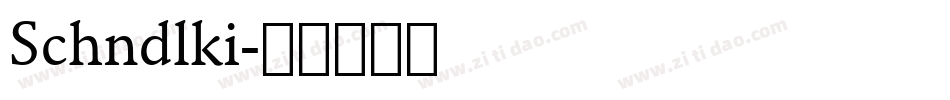Schndlki字体转换