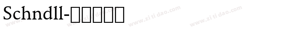 Schndll字体转换
