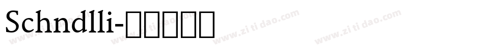 Schndlli字体转换