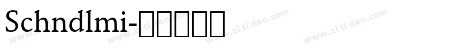 Schndlmi字体转换