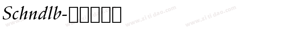 Schndlb字体转换