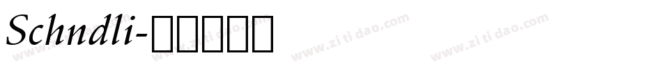 Schndli字体转换