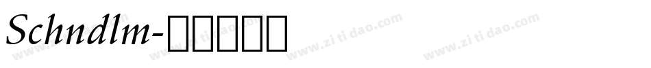 Schndlm字体转换