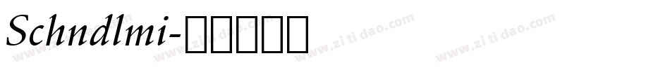 Schndlmi字体转换