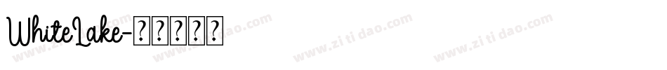 WhiteLake字体转换