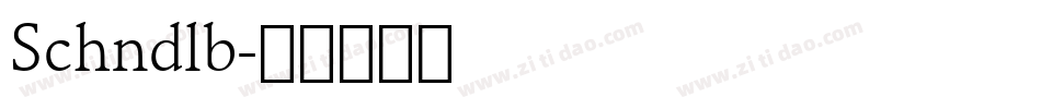 Schndlb字体转换