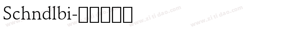 Schndlbi字体转换