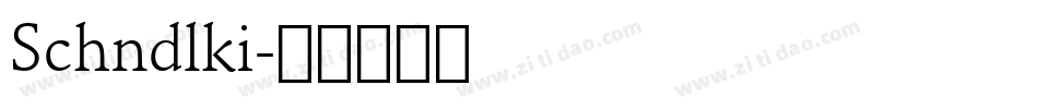 Schndlki字体转换