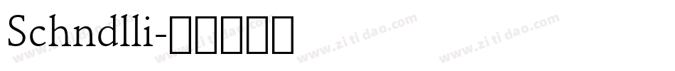 Schndlli字体转换