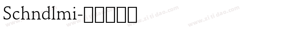 Schndlmi字体转换