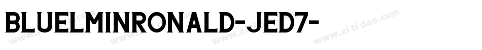 Bluelminronald-JEd7字体转换