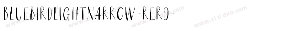 BluebirdLightNarrow-reR9字体转换