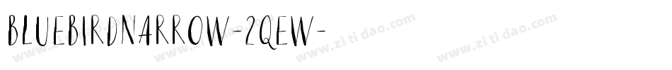 BluebirdNarrow-2qew字体转换