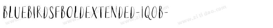 BluebirdSfboldExtended-1q0B字体转换