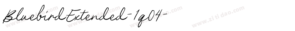BluebirdExtended-1q04字体转换
