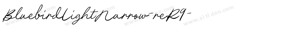 BluebirdLightNarrow-reR9字体转换