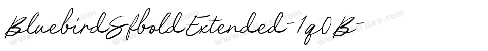 BluebirdSfboldExtended-1q0B字体转换
