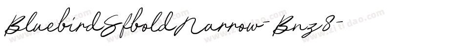 BluebirdSfboldNarrow-Bnz8字体转换
