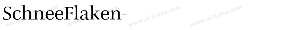 SchneeFlaken字体转换