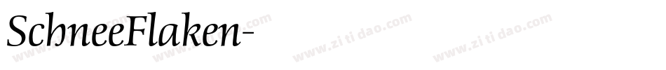 SchneeFlaken字体转换