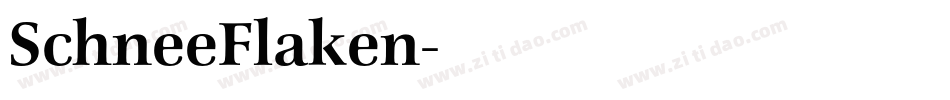 SchneeFlaken字体转换
