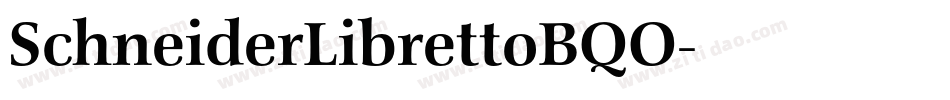 SchneiderLibrettoBQO字体转换