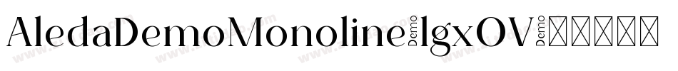 AledaDemoMonoline-lgxOV字体转换