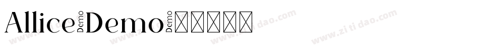 Allice-Demo字体转换