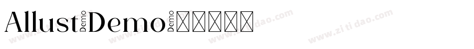 Allust-Demo字体转换