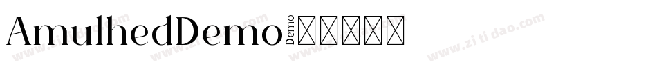 AmulhedDemo字体转换