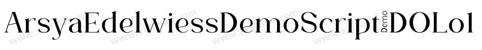 ArsyaEdelwiessDemoScript-DOLo1字体转换