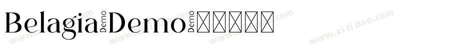 Belagia-Demo字体转换