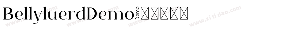 BellyluerdDemo字体转换