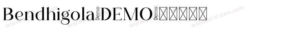 Bendhigola-DEMO字体转换