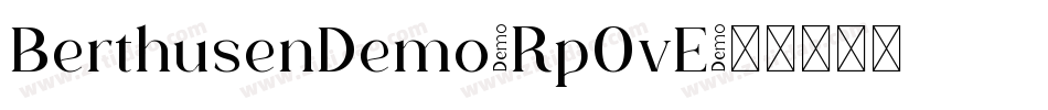 BerthusenDemo-Rp0vE字体转换