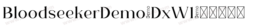 BloodseekerDemo-DxW1字体转换