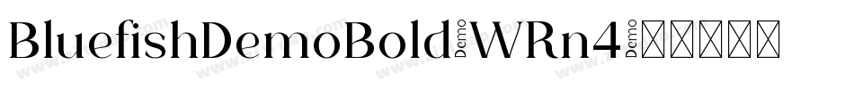 BluefishDemoBold-WRn4字体转换