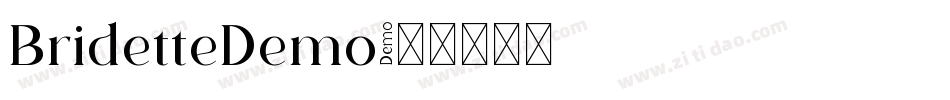 BridetteDemo字体转换