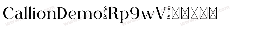 CallionDemo-Rp9wV字体转换