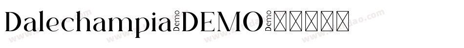 Dalechampia-DEMO字体转换